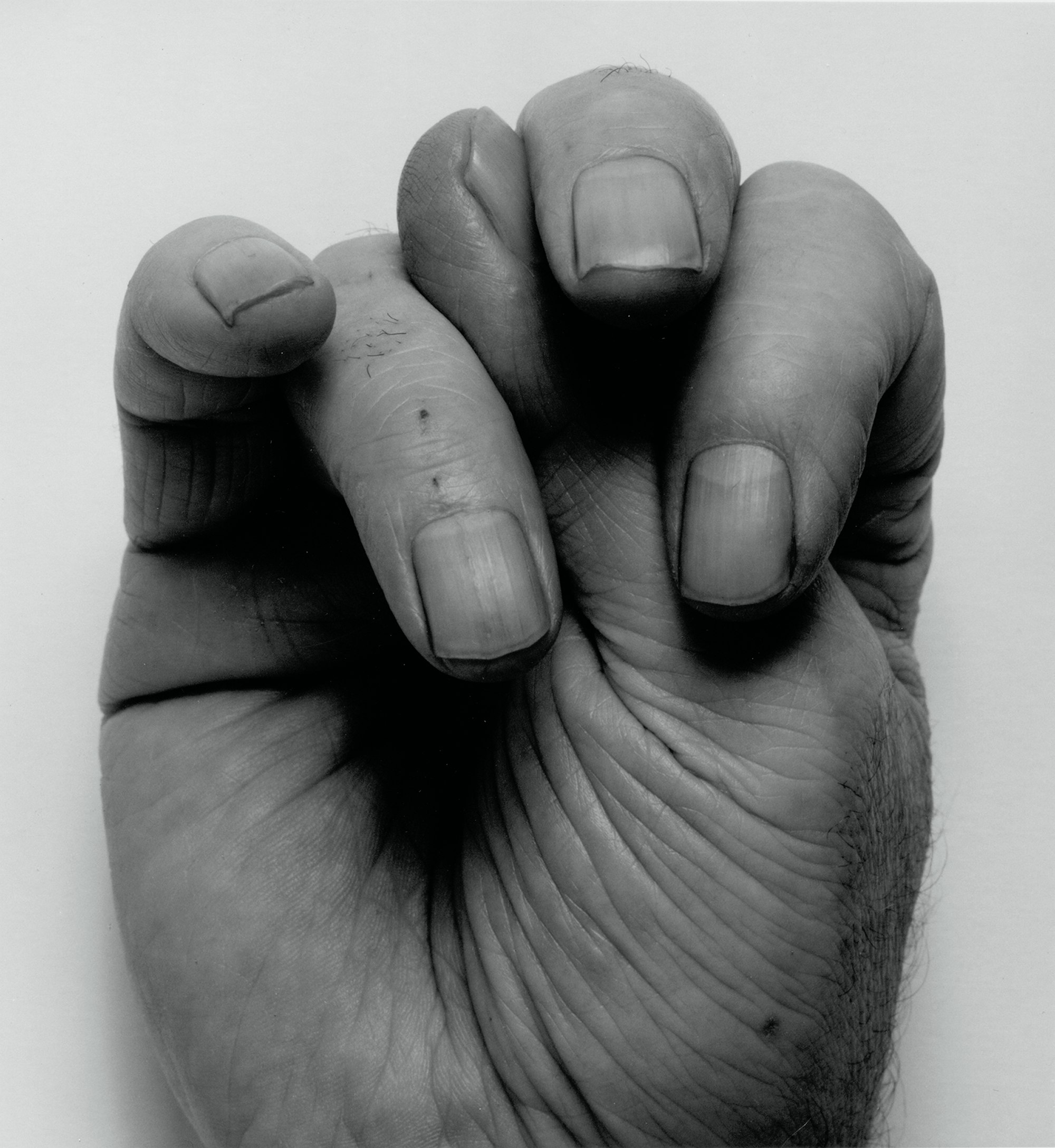 John Coplans, <em>Front Hand, Thumb Up, Middle</em>, 1988. Courtesy Fondation Henri Cartier-Bresson.