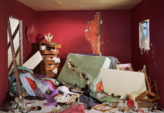 Jeff Wall,<em> The Destroyed Room</em>, 1978. Transparency in lightbox, 62 5/8 × 90 1/8 inches. © Jeff Wall. Courtesy the artist and Glenstone Museum.