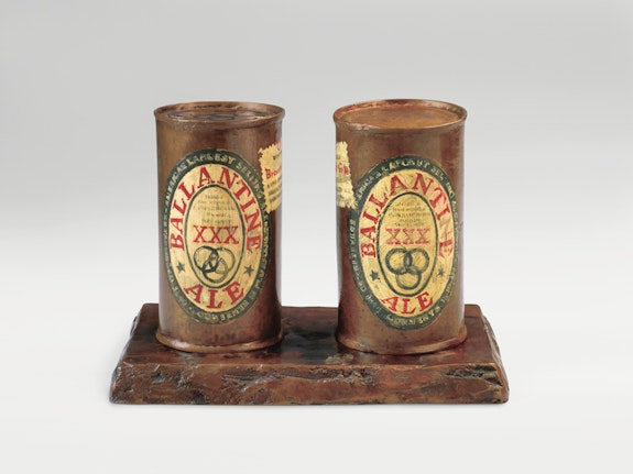 Jasper Johns,<em> Painted Bronze</em>, 1960 (cast and painted in 1964). Bronze and oil paint (3 parts), 5 1/2 × 8 × 4 5/8 in. (14 × 20.3 × 11.8 cm). Edition no. 2/2. Whitney Museum of American Art, New York; purchase with funds from the Leonard A. Lauder Masterpiece Fund. © 2021 Jasper Johns / Licensed by VAGA at Artists Rights Society (ARS), New York