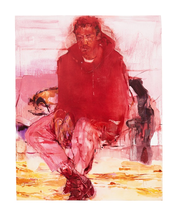 Jennifer Packer, <em>The Body Has Memory</em>, 2018. Oil on canvas, 60 x 48 inches. Whitney Museum of American Art, New York. © Jennifer Packer. Courtesy Sikkema Jenkins & Co., New York, and Corvi-Mora, London. Photo: Jason Wyche.