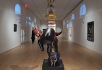 Installation view: <em>Baseera Khan: I Am an Archive</em>, Brooklyn Museum, New York, 2021. Courtesy the Brooklyn Museum. 