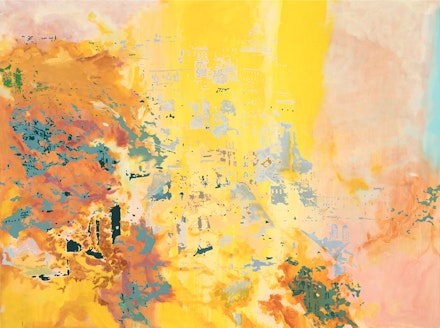 Noah Landfield, <em>Excavated Light</em>, 2021, oil on canvas, 67 x 90 inches. Courtesy Findlay Galleries.