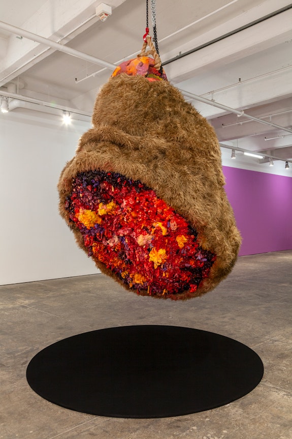 Installation view: <em>Ahmed Alsoudani: Bitter Fruit</em>, Fabric Workshop and Museum, Philadelphia, 2021–22. Courtesy the Fabric Workshop and Museum.