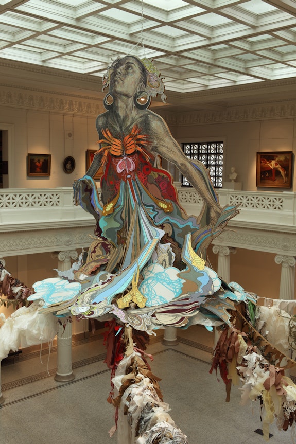 Installation image: Caledonia Curry, <em>Thalassa </em>at the New Orleans Museum of Art, 2011.