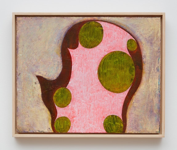 Thomas Nozkowski, <em>Untitled (6-69)</em>, 1988. Oil on canvasboard, 16 x 20 inches. Collection of Victoria Munroe, New York.