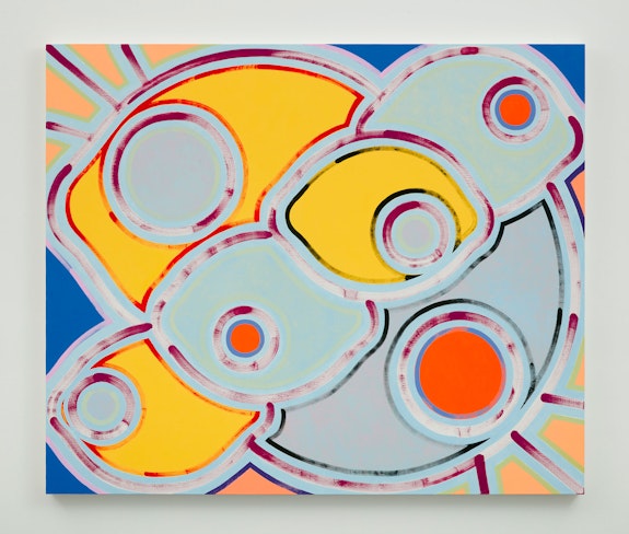 Holly Coulis, <em>Ocean Eyes</em>, 2021. Oil on linen, 50 x 60 inches. Courtesy Klaus von Nichtssagend Gallery, New York.