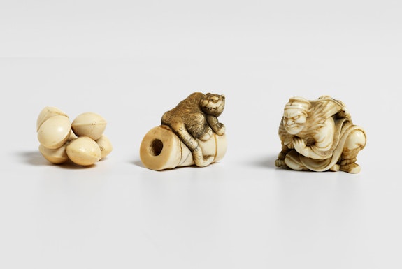 Various netsuke from the de Waal Family Collection. Courtesy the Jewish Museum, New York. Photo: Marcus Harvey.