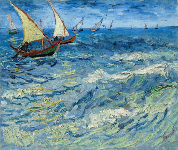 Vincent van Gogh, <em>The Sea at Saintes Maries</em>, 1888. Pushkin Museum, Moscow.