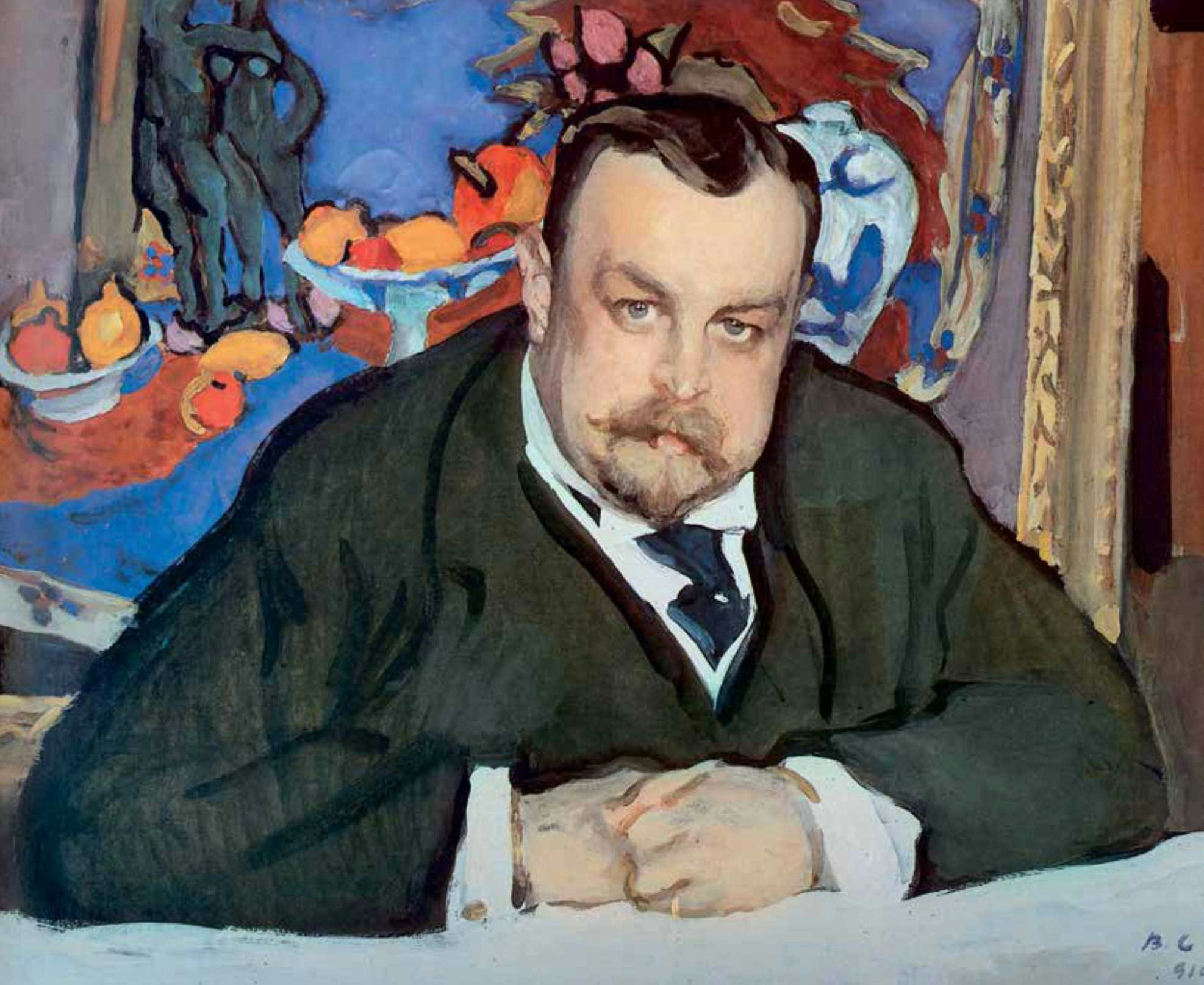Valentin Alexandrovitch Serov, <em>Portrait of Ivan Morozov</em>, 1910. Tretiakov Gallery, Moscow.