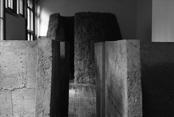 Installation view, Meg Webster, <em>Two Walls</em>, 101 Spring Street, New York, January 17-February 18, 1984. © Meg Webster. Courtesy Paula Cooper Gallery, New York. Photo: Meg Webster.