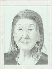 Portrait of Koho Yamamoto. Pencil on paper by Phong H. Bui. Based on a photograph by Robert Banat.