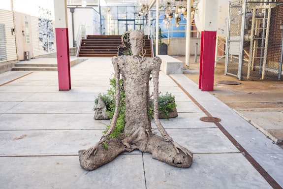 Esteban Cabeza de Baca,<em> Host</em>, 2022, bronze with living plants. Courtesy the artist and Garth Greenan Gallery, New York. Photo: Jared Sorrells. Courtesy the Momentary.
