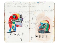 Brad Kahlhamer, <em>Nomadic Studio Sketchbooks</em>, 2020–2022. Mixed media on paper; 5 x 8 1/2 inches. Courtesy the artist and Garth Greenan Gallery, New York. Photo: Claire A Warden.