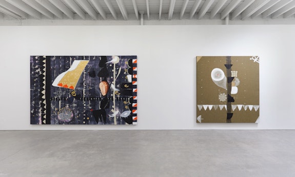 Installation view: <em>Ouattara Watts: Paintings</em>, Karma, New York, 2022. Courtesy the artist and Karma.