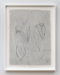 Jake Berthot, <em># 2</em>, undated. Enamel on paper, 30 x 22 1/2 inches. Courtesy the Estate of Jake Berthot and Betty Cuningham Gallery.