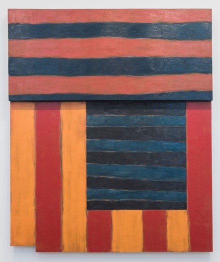 Sean Scully, <em>The Fall</em>, 1983. Oil on canvas, 116 x 96 5/8 inches. Courtesy the Philadelphia Museum of Art. © Sean Scully.