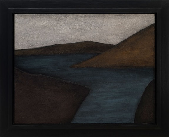 Tobi Kahn, <em>GRYA</em>, 1986. Acrylic on wood with hand painted frame, 25 x 31 inches. Courtesy the Phillips Collection.