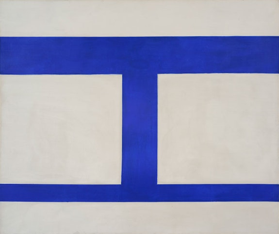 Perle Fine, <em>Cool Series No. 44 Double Square</em> ca 1961-63. Oil on canvas, 50 x 60 inches.