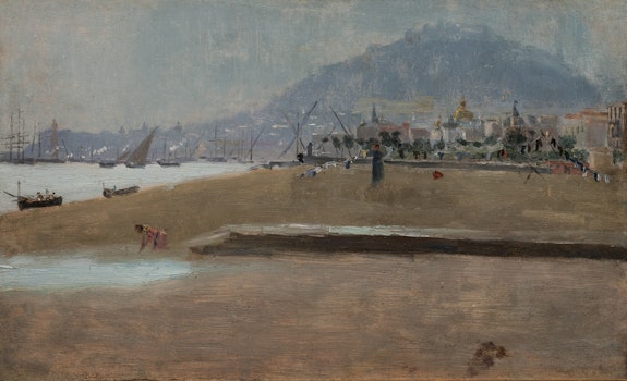 James McNeill Whistler, <em>The Beach at Marseille</em>, 1901. Oil on panel. Courtesy Terra Foundation for American Art, Daniel J. Terra Collection. Photography © Terra Foundation for American Art, Chicago.