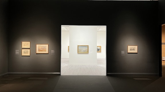 Installation view: <em>Turner’s Modern World</em>, The Museum of Fine Arts, Boston, 2022. Photo: Jason Rosenfeld.