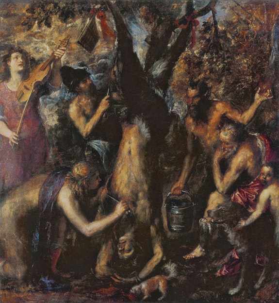 Titian, <em>The Flaying of Marsyas</em>, 1570-1576