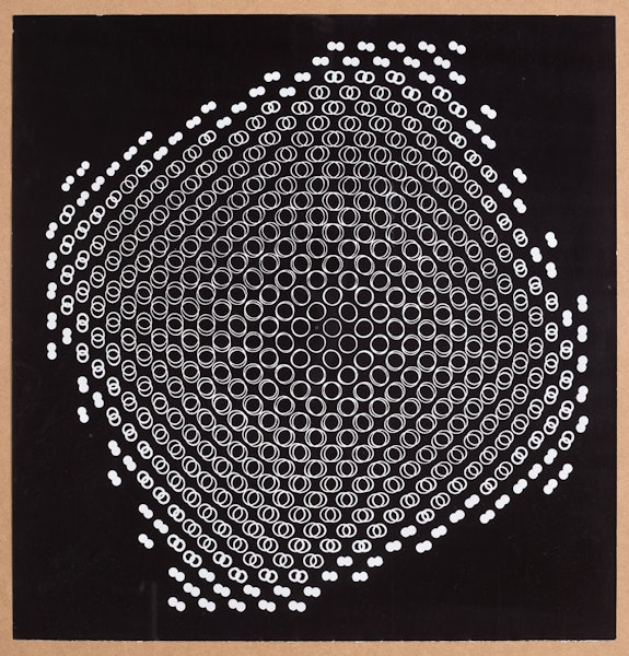 Gottfried Jäger, <em>Lochblendenstruktur 3.8.14 D 3.1</em>, 1967 (3/3) (vintage) gelatin silver print, 20 1/8 x 19 1/2 inches. 