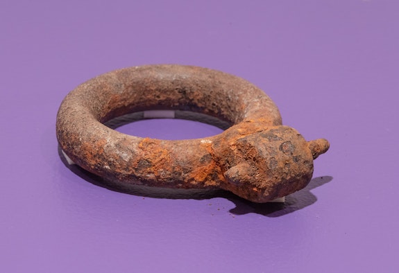 Elsa von Freytag-Loringhoven, <em>Enduring Ornament</em>, 1913. Found object, metal ring. Courtesy Carleton University Art Gallery, Ottawa. Photo: ​​Justin Wonnacott.