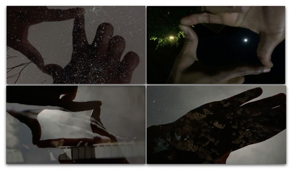 Abbey Williams, Composite of screenshots from <em>Reprise</em>, 2021, Digital with sound, TRT 6:48. Courtesy the artist.