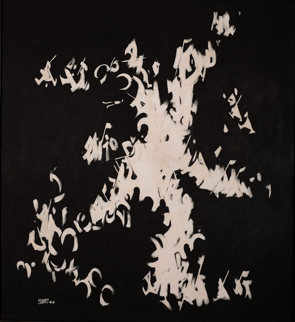 Norman Lewis, <em>Journey to an End</em>, 1964. Oil on canvas, 52 x 50 inches. Mott-Warsh Collection, Flint, MI. © Estate of Norman Lewis, Courtesy Michael Rosenfeld Gallery LLC, New York, NY.