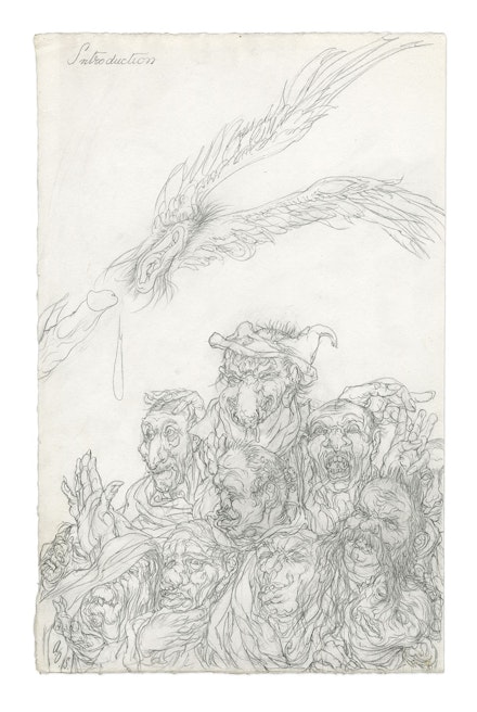 Austin Osman Spare, <em>Psychopathia Sexualis</em>, folio 3, ca. 1921-1922. From the Collections of the Kinsey Institute, Indiana University. All rights reserved