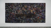 Sam Gilliam, <em>Rail</em>, 1977. Acrylic on canvas, 90 ¾ × 180 ¾ in. Hirshhorn Museum and Sculpture Garden, Museum Purchase, 1978. © 2022 Sam Gilliam/Artists Rights Society (ARS), New York.