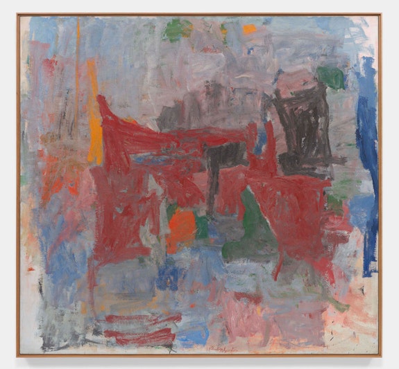 Philip Guston, <em>Branch</em>, 1956-58. Oil on canvas, 71 7/8 × 76 inches. © The Estate of Philip Guston, courtesy of Hauser and Wirth. Photo: Tom Powel Imaging.