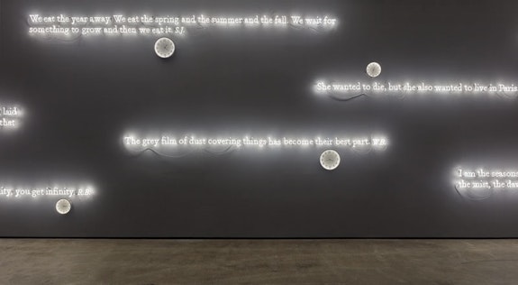 Installation view of <em>Joseph Kosuth: Existential Time</em> at Sean Kelly, New York, September 10-October 24, 2020, Photo: Jason Wyche, New York, Courtesy: Sean Kelly.