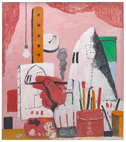 Philip Guston, <em>The Studio</em>, 1969. Oil on canvas. 48 x 42 in.. Private Collection