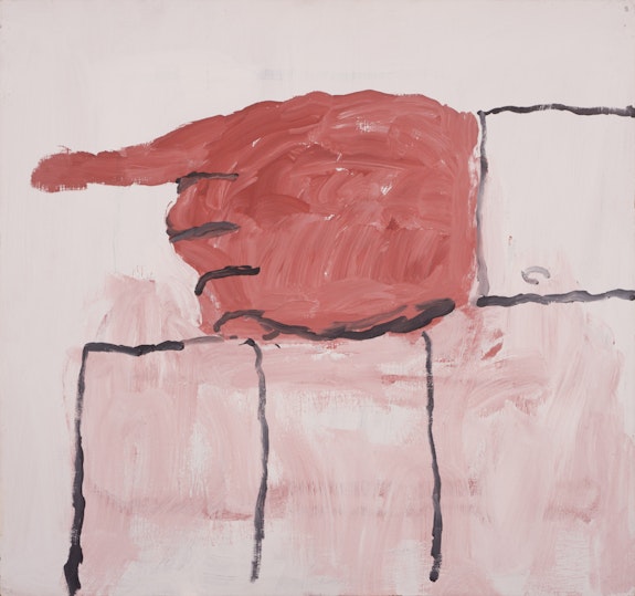 Philip Guston, <em>Untitled</em>, 1969. Acrylic on panel. 30 x 32 in. Private Collection.