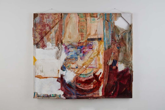 Suzanne Jackson, <em>Bilali's Dream</em>, 2004. Acrylic, mixed-media, wood, netting and papers, 80 x 86 x 8 inches. Courtesy the artist and Ortuzar Projects, New York. Photo: Timothy Doyon.