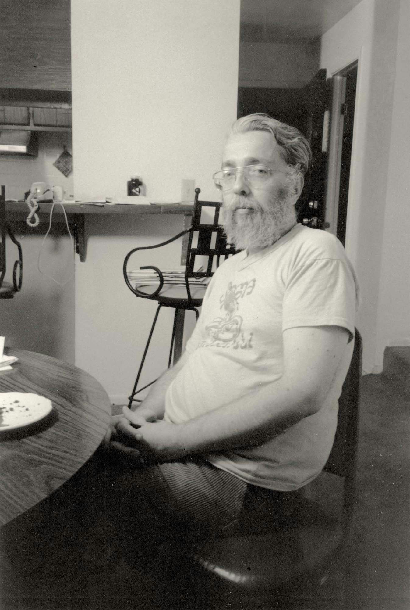 Portrait of Peter Wilson, July, 1989, Boulder. Photo: Allen Ginsberg.