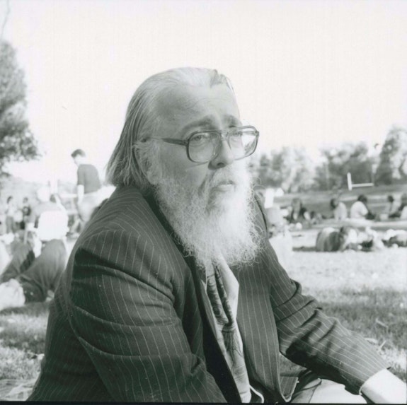 Peter Lamborn Wilson, Naropa Institute, Boulder, 1996.  Courtesy the Estate of Allen Ginsberg. Photo: Allen Ginsberg.