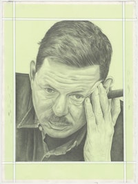 Portrait of David Smith, pencil on paper by Phong H. Bui.