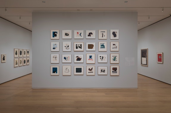 Installation view: <em>Robert Motherwell Drawing: As Fast as the Mind Itself </em>at the Menil Drawing Institute, 2023. Courtesy the Menil Drawing Institute.
