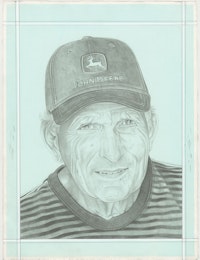 Portrait of Richard Jackson, pencil on paper by Phong H. Bui.