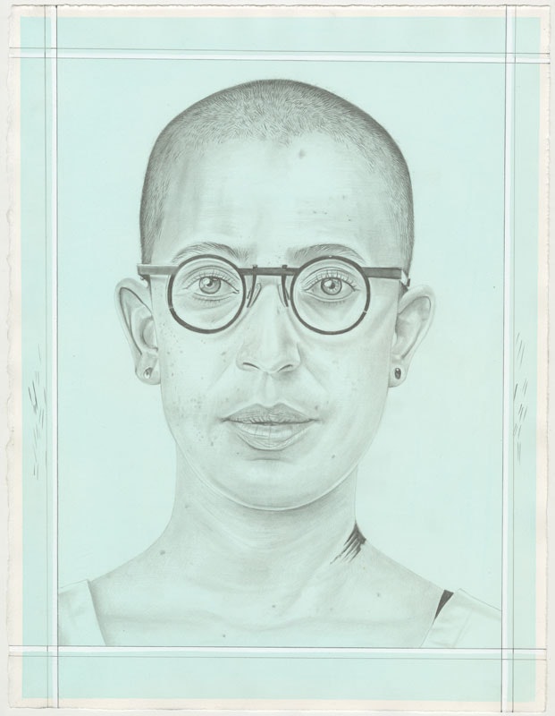 Portrait of Gabrielle Goliath, pencil on paper by Phong H. Bui.