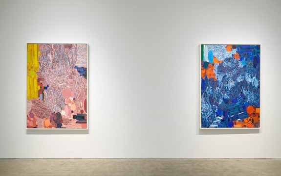 Installation view: <em>Lynne Drexler: The First Decade (1959 - 1969)</em> in Collaboration with Mnuchin Gallery October 27 - December 17, 2022. Courtesy Berry Campbell. 