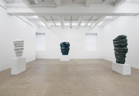 Installation view: <em>Tony Cragg: Incidents</em>, 2022. Marian Goodman Gallery, New York. Photo: Alex Yudson.