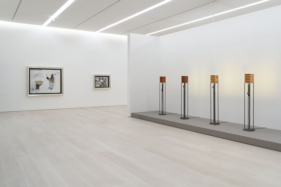 Installation view: <em>David Lynch: Big Bongo Night</em>, Pace Gallery, New York. November 4–December 17, 2022. Courtesy Pace Gallery. 