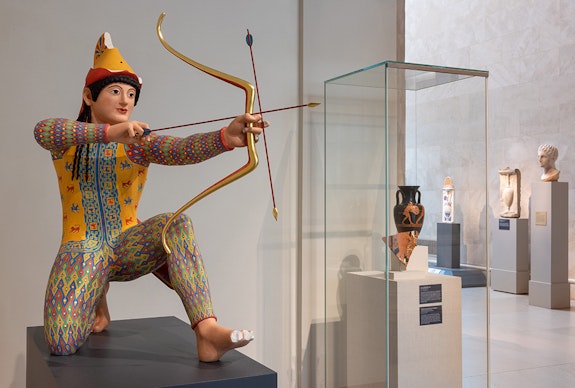 Installation view: <em>Chroma: Ancient Sculpture in Color,</em> The Metropolitan Museum of Art, 2023. Courtesy The Metropolitan Museum of Art.
