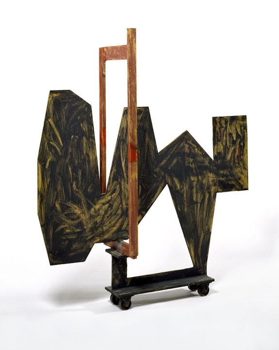David Smith, <em>Gondola</em>, 1961. Steel, paint, 69 x 61 x 18 in.. Chrysler Museum of Art. Gift of Walter P. Chrysler, Jr. © 2022 The Estate of David Smith / Licensed by VAGA at Artists Rights Society (ARS), NY.