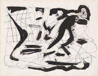 Robert Motherwell, <em>Mexican Sketchbook, Page 5</em>, 1941. Ink on paper 9 x 11 ½ in. The Museum of Modern Art, New York. Gift of the artist. © 2023 Dedalus Foundation Inc. / Licensed by Artists Rights Society (ARS), NY.