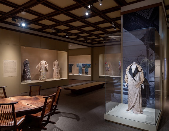 Installation view: <em>Kimono Style: The John C. Weber Collection</em>, The Metropolitan Museum of Art, New York, 2022–2023. Photo by Bruce Schwarz, Courtesy of The Met.</p>