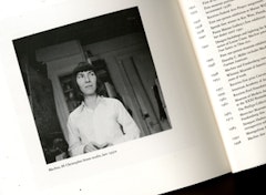 Image of Loren MacIver from the 2002 exhibition catalog Loren MacIver: The First Matisse Years. MacIver is shown in her studio at 86 Christopher Street in the 1930s. Courtesy of the Alexandre Gallery. 